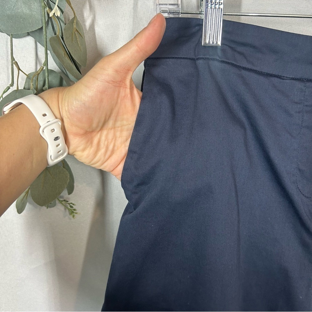 Boden | High Waisted Navy Blue Shorts Elastic Waist Women’s Size 6 - Picture 3 of 10
